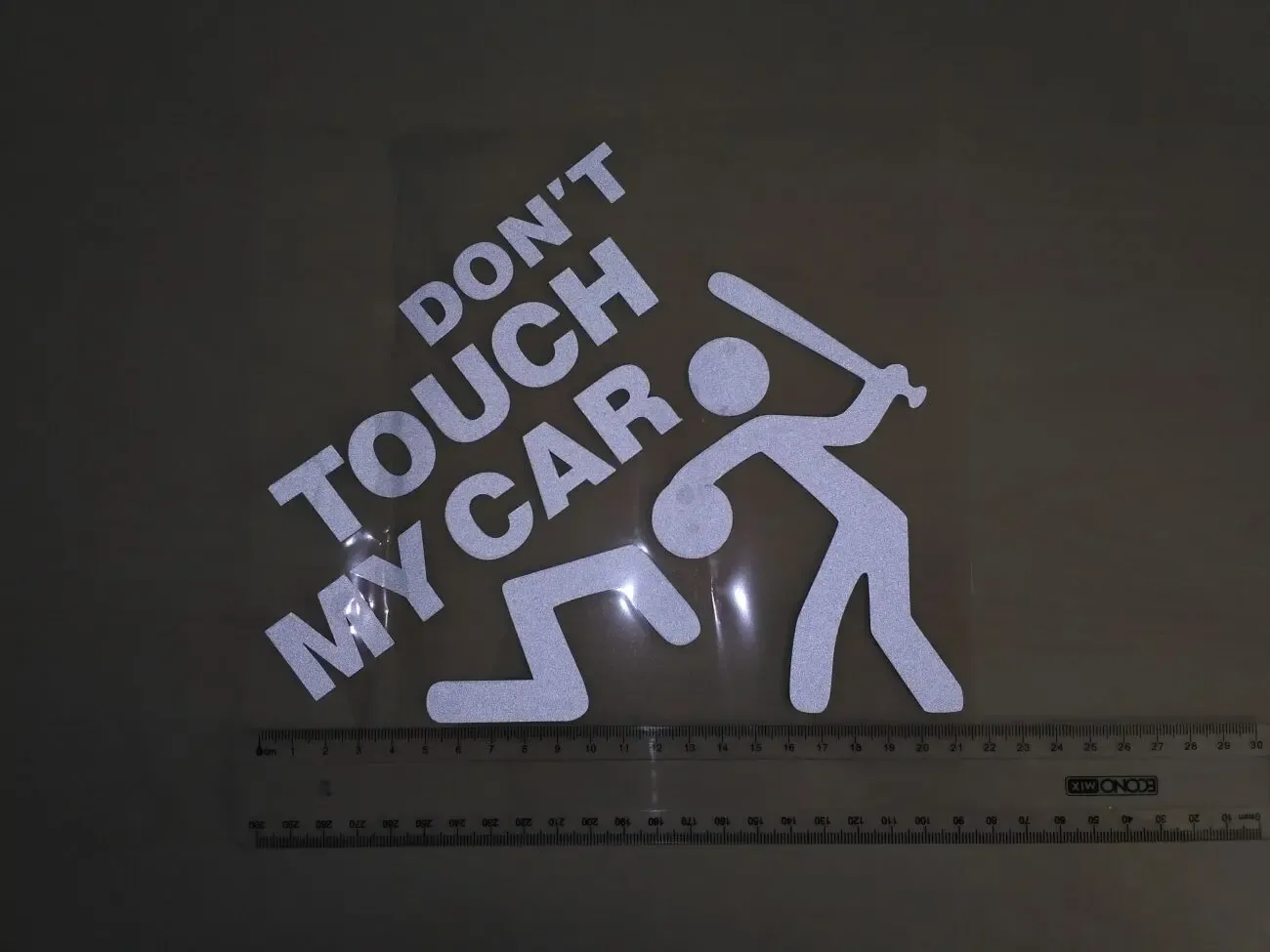Наклейка на авто переводится Не трогай мою машину Черная, Белая 5