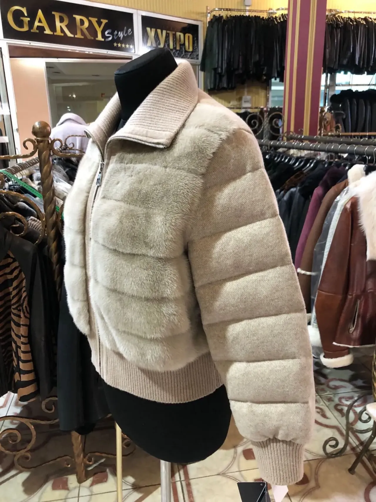 Куртка норка з кашеміром Італія!90% пух 3