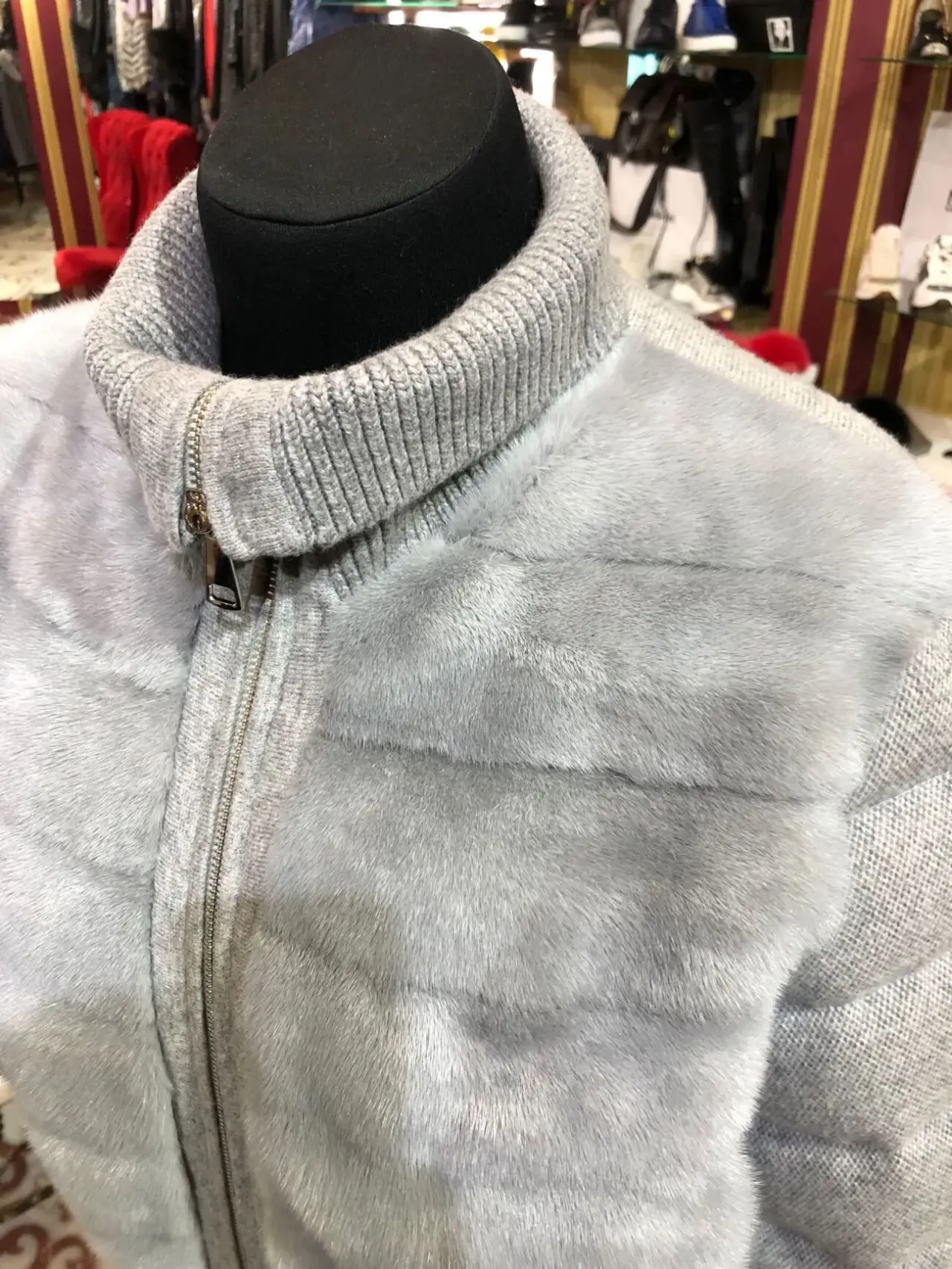 Куртка норка з кашеміром Італія!90% пух 7