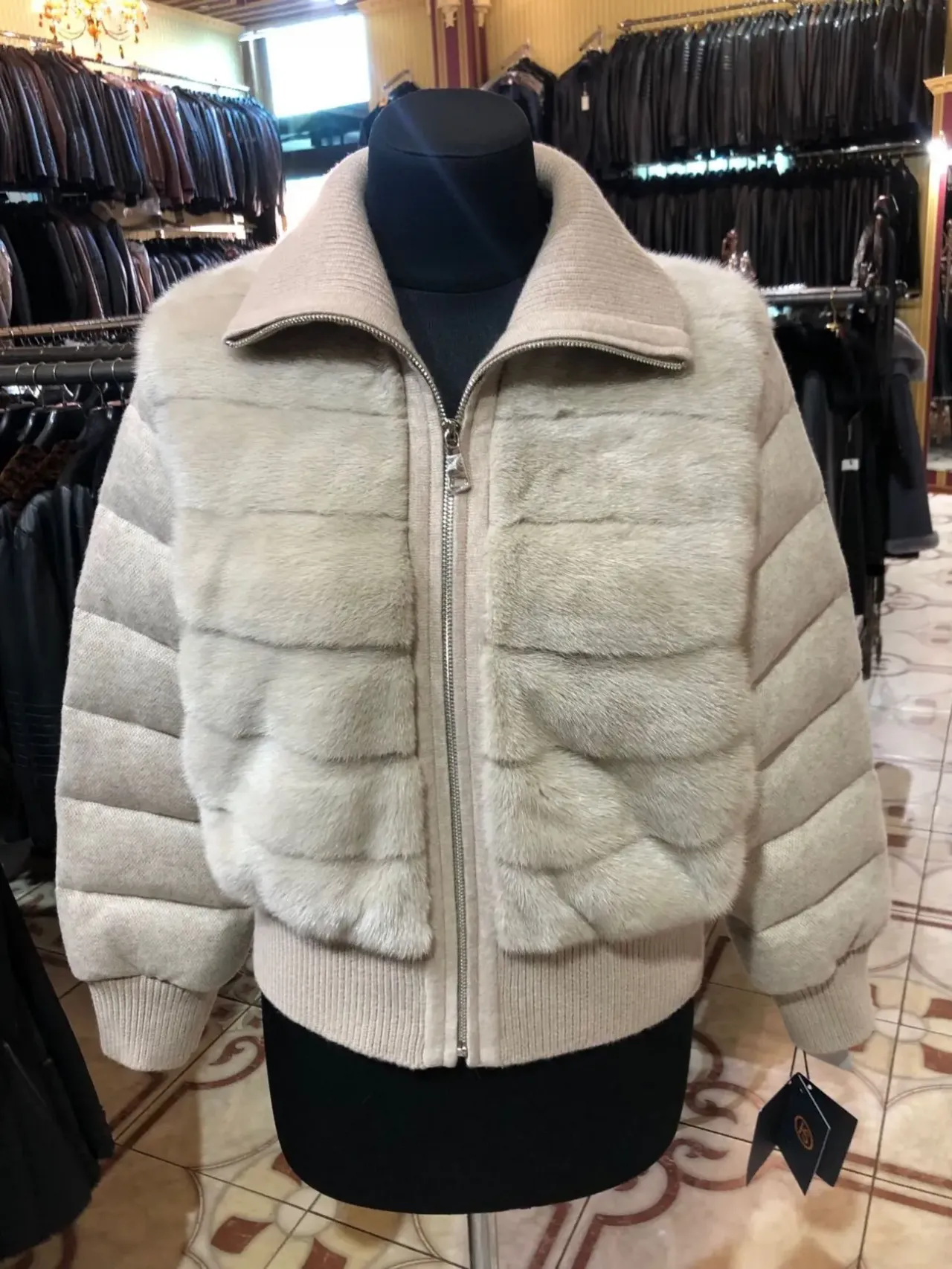 Куртка норка з кашеміром Італія!90% пух