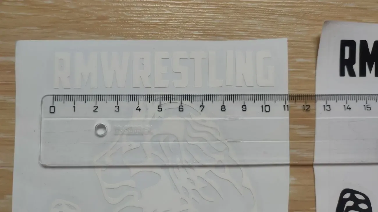 Наклейка на авто Лев Rmwrestling Чёрная, Белая 5