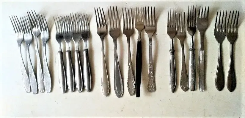 Вилка Вилки одинаковый рисунок с алюминием 4 и 4 экологически чистые 6