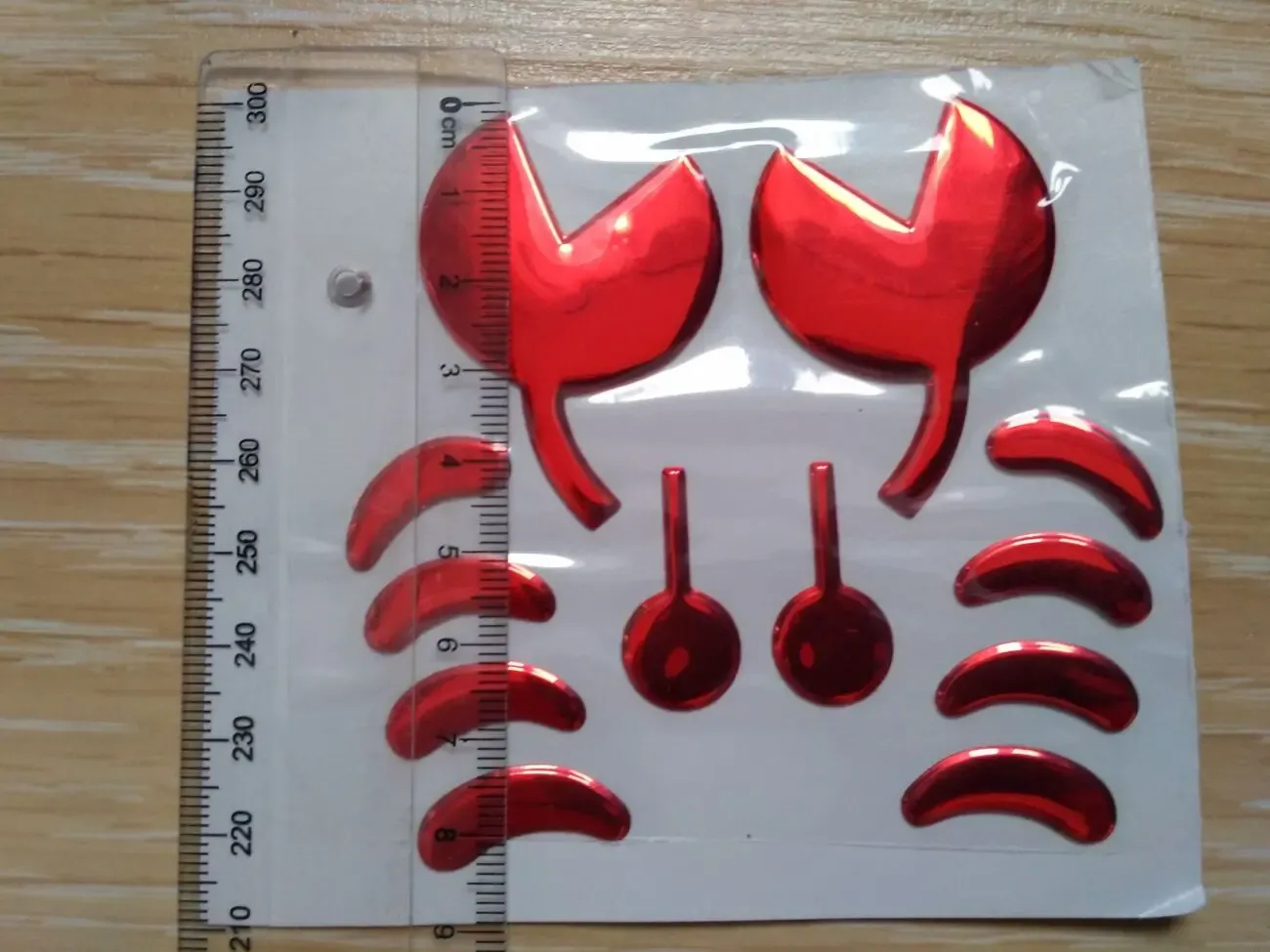 Наклейка на авто Краб выпуклая на значок авто 5