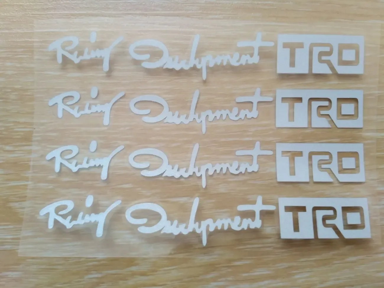 Наклейка на авто на ручки, диски, зеркала 13.2 см светоотражающая 7