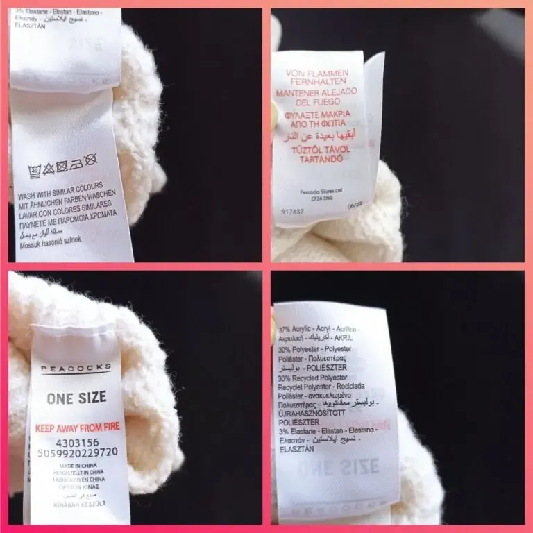 Peacocks Теплые женские перчатки митенки молочные 10