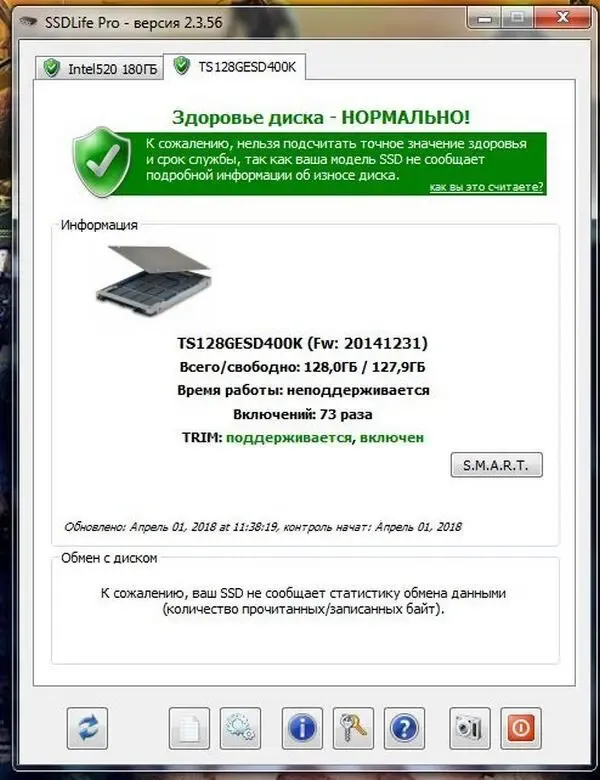 Наружный SSD Transcend 128GB USB 3.0 4