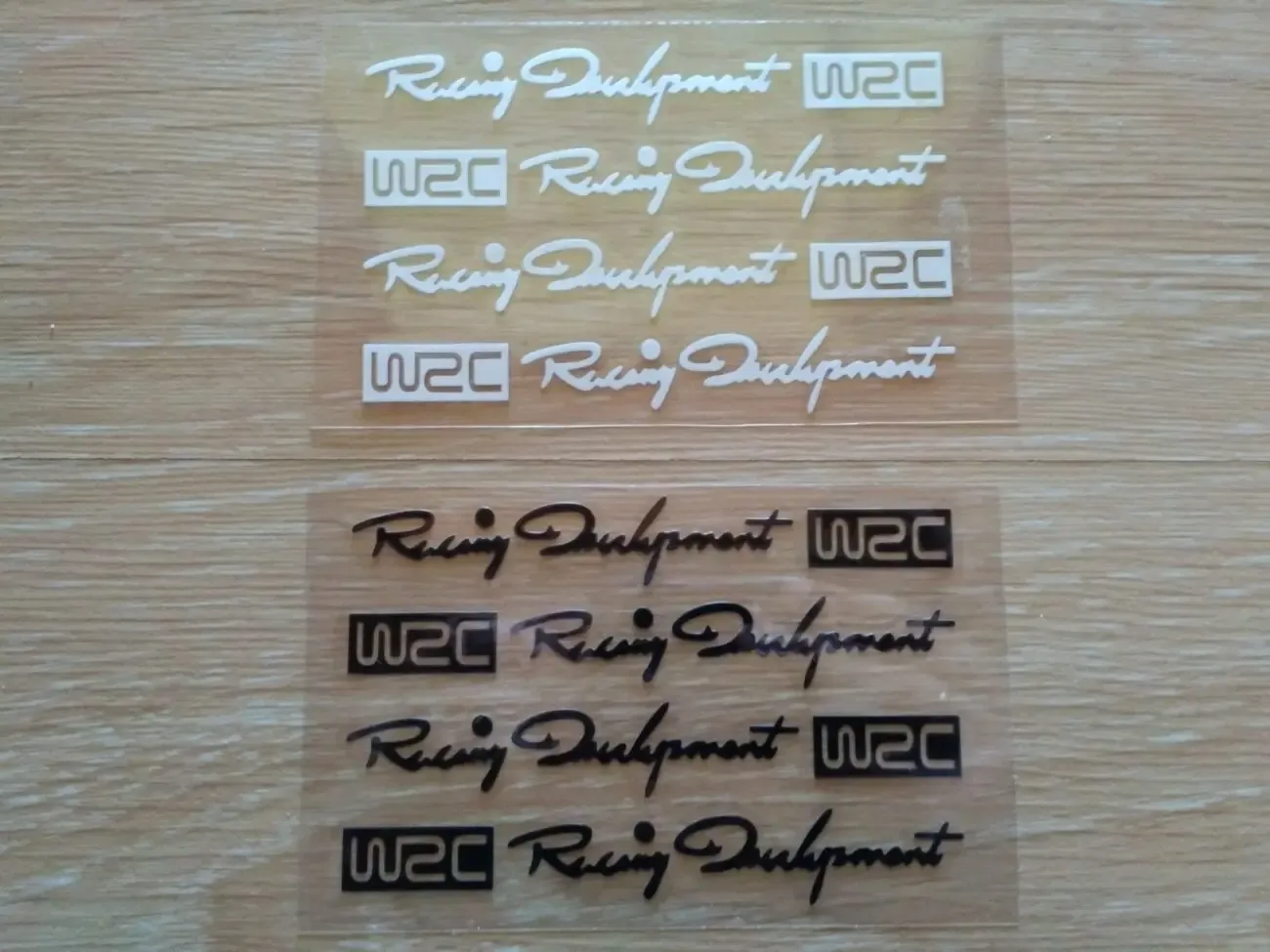 Наклейки на ручки Wrc Черная , Белая светоотражающая номер 3,4 8