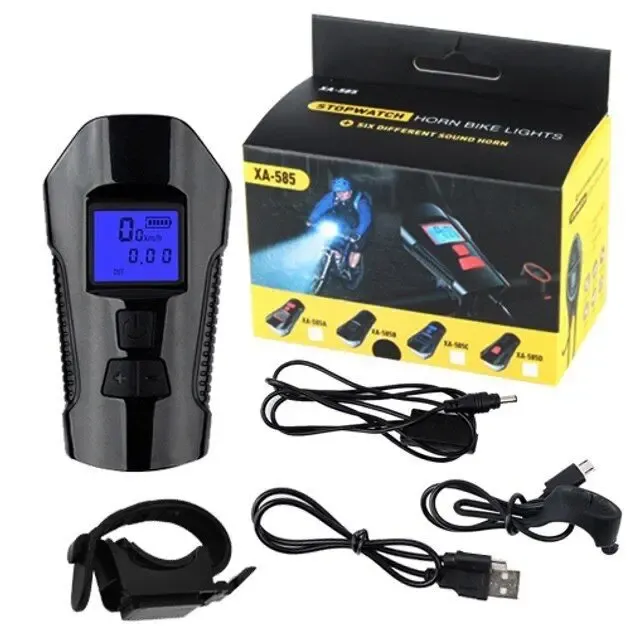 Велофара водонепроникна з комп'ютером та сигналом з виносною кнопкою 2