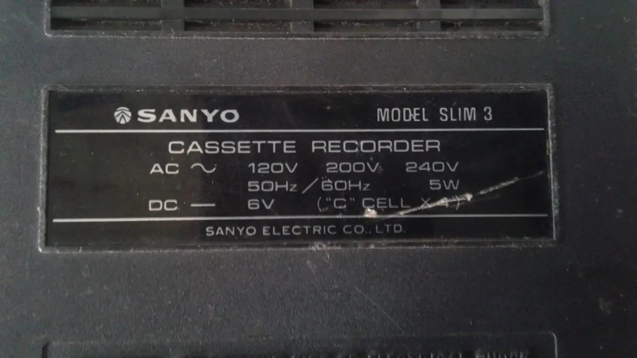 Sanyo магнитола диктофон 5