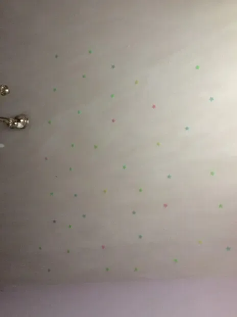 Звёзды 50 шт Разноцветные на потолок 5