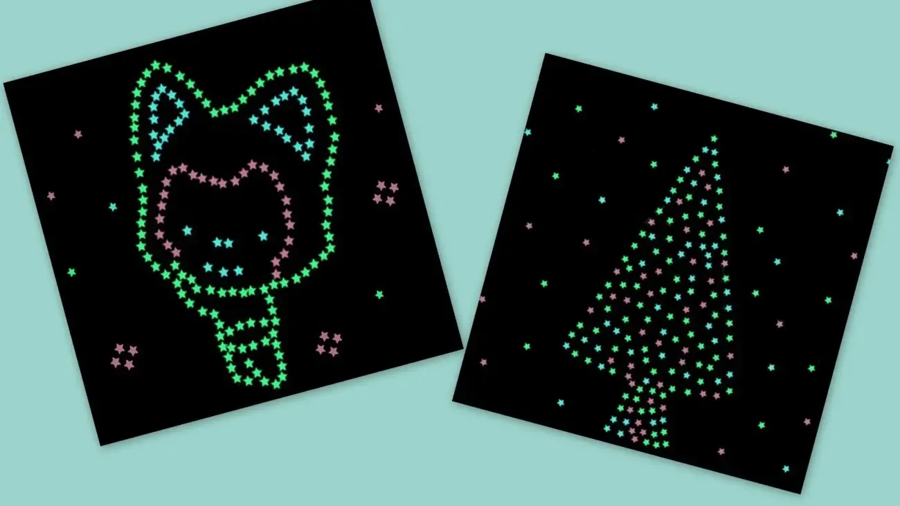 Звёзды 50 шт Разноцветные на потолок 8