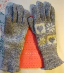 Перчатки шерсть валяная демисезонные серые сиреневые 7 8 женские. торг