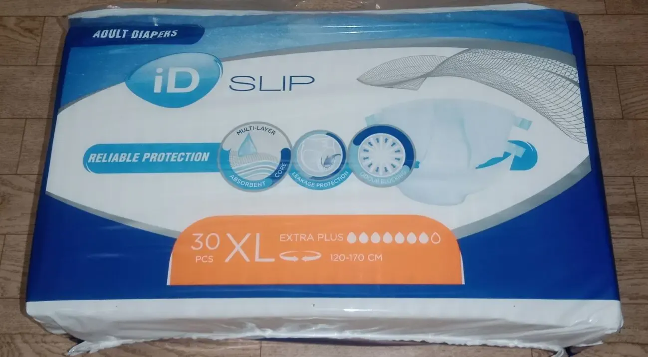 Памперсы для взрослых Id Slip Extra Plus розмір Xl (120 -170 см).