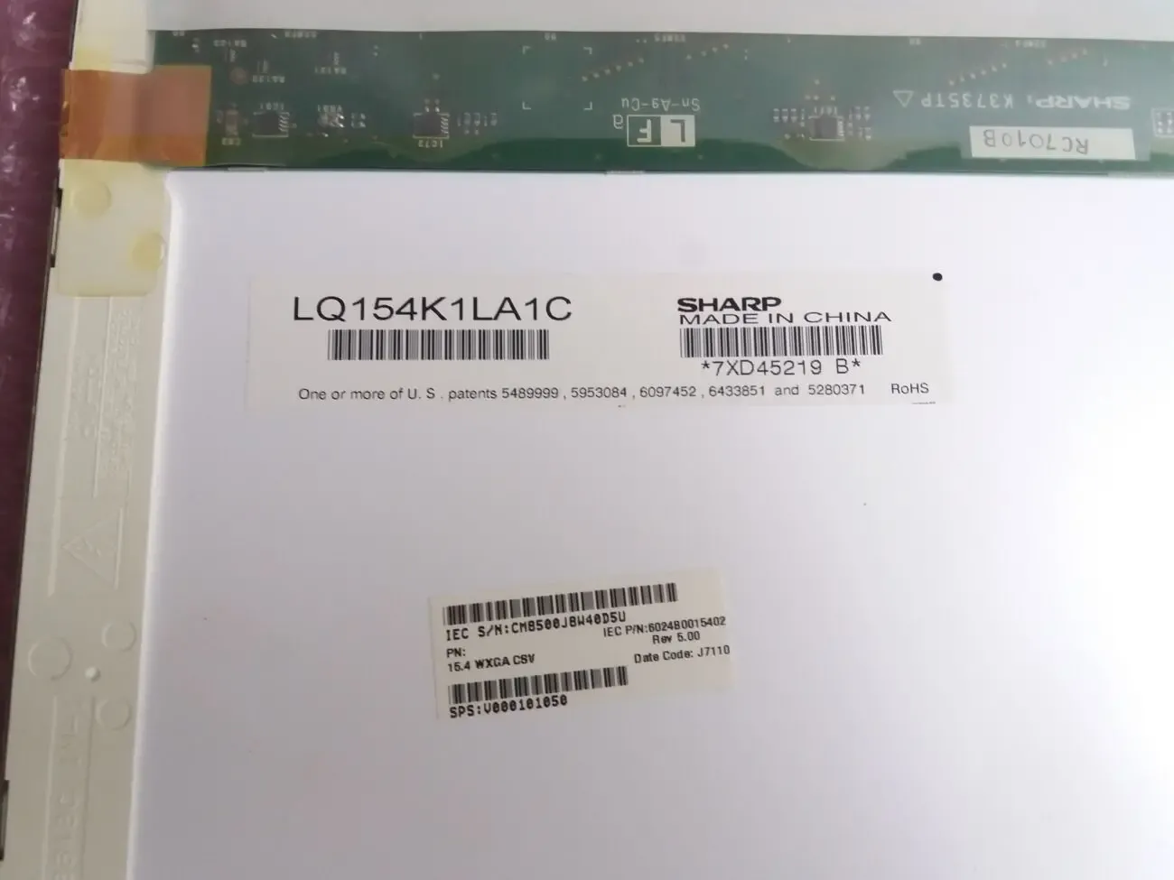 Матриця до ноутбука Sharp lq154k1la1c 3