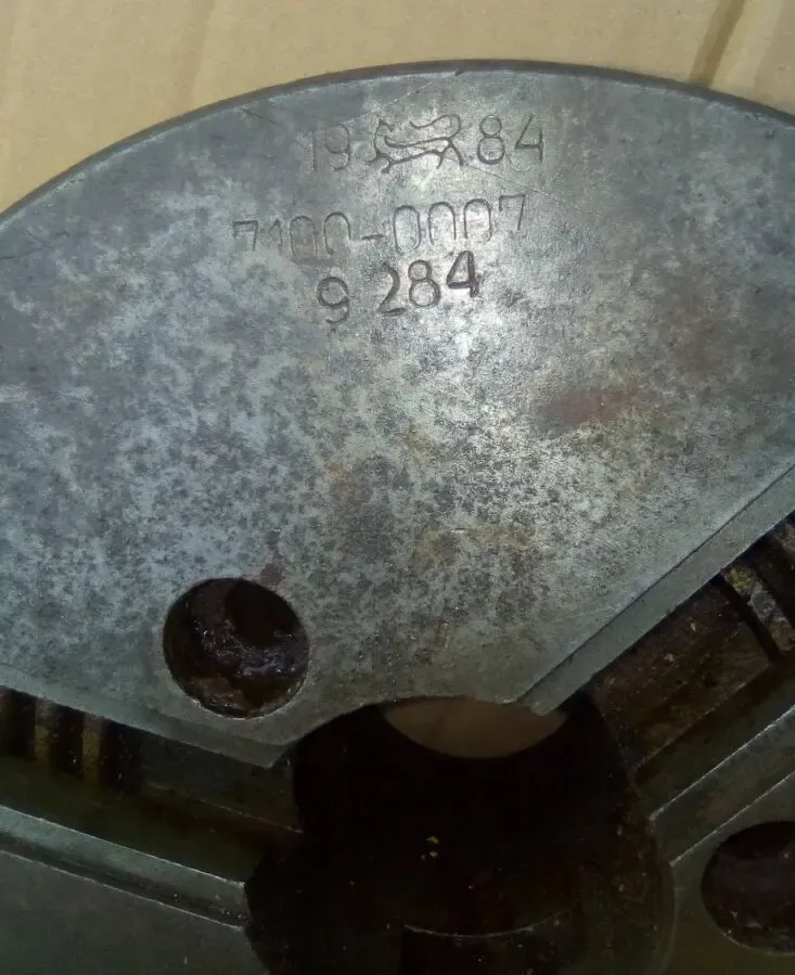 Патрон токарний 200 мм, (три кулачки) 7
