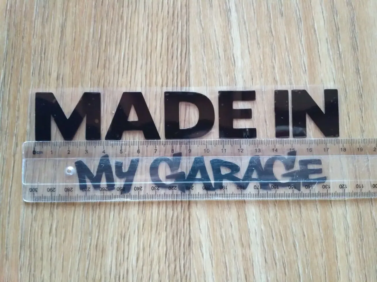 Наклейка на авто Made In My Garage Чёрная 5