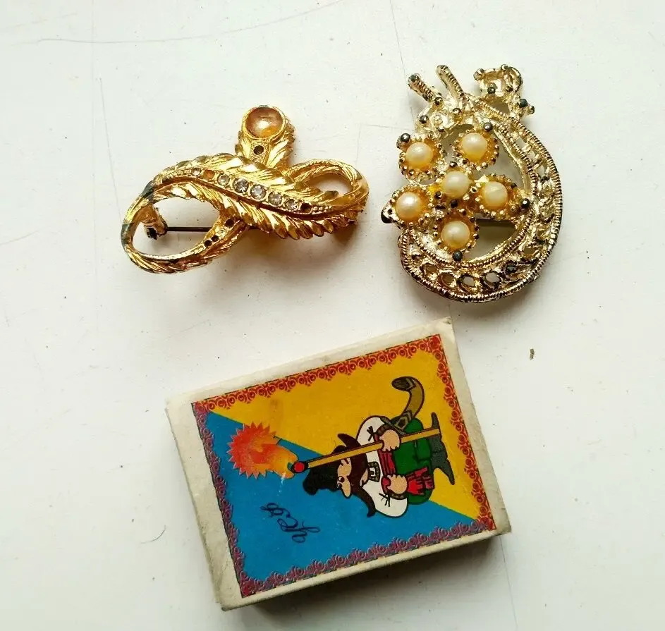 Брошка брошки 2 шт. старина 2