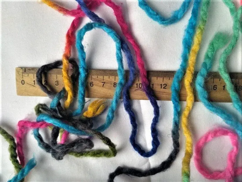 Пряжа нитки радужный меланж 2 вида толстая нить для рукоделия 7