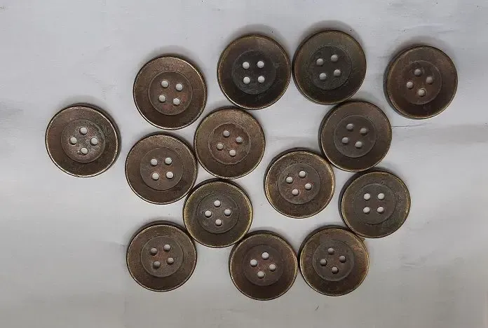 Гудзики Пуговицы супер прочные металлические цельные 14 штук 6