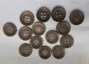 Гудзики Пуговицы супер прочные металлические цельные 14 штук