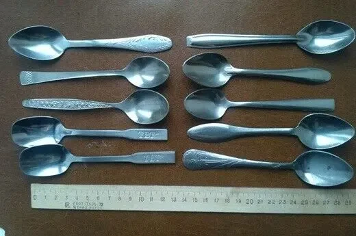 Ложка Ложки чайные одинаковые, сталь нержавейка , экологически чистые 5