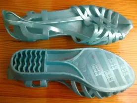 Босоножки 40 26 силиконовые ровные голубые, в душ, дома, на дачу. торг