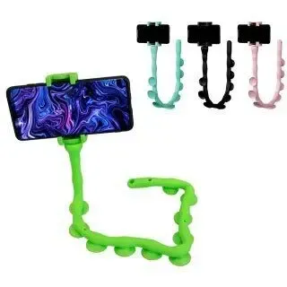 Універсальний гнучкий тримач для телефону ЧЕРВ'ЯЧОК з присосками 9