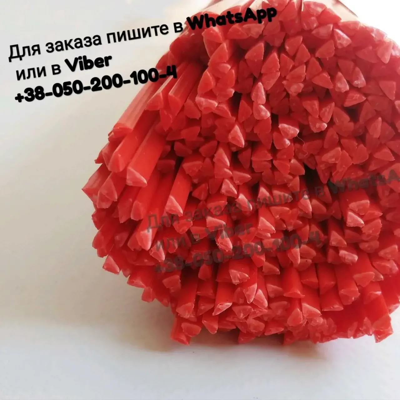 Abs пластикові прутки абс зелені трикутник 2