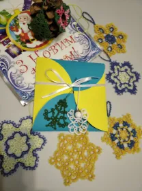 Набір патріотичних сніжинок фріволітн