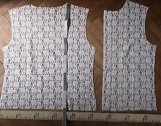 Ткань Кружевной гипюр светло кремово белый старина 5 кусков 5