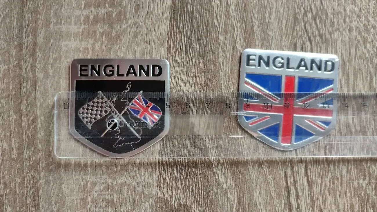 Наклейка на авто, мото Флаги Стран алюминиевые 8