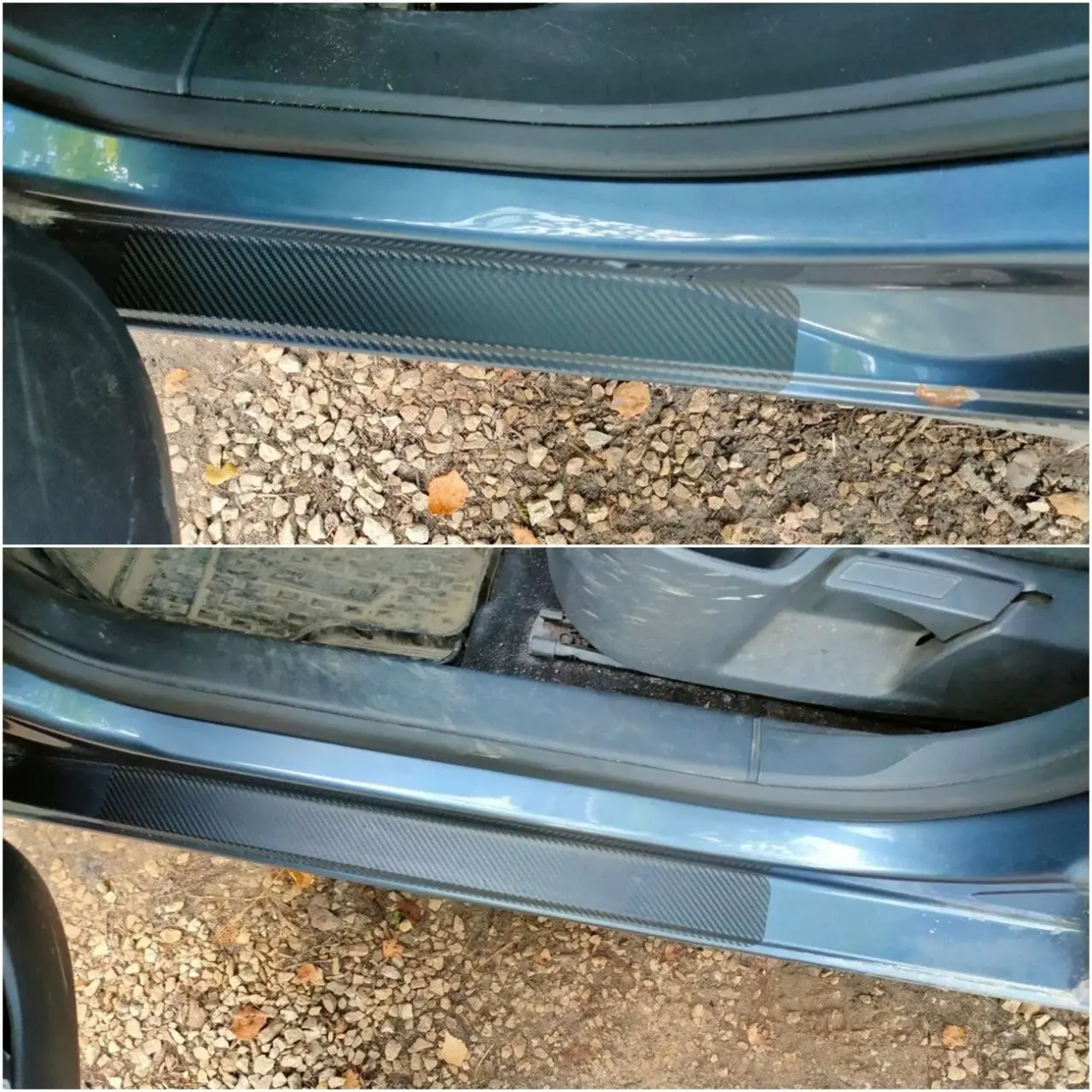 Наклейки на пороги авто 4 шт 5