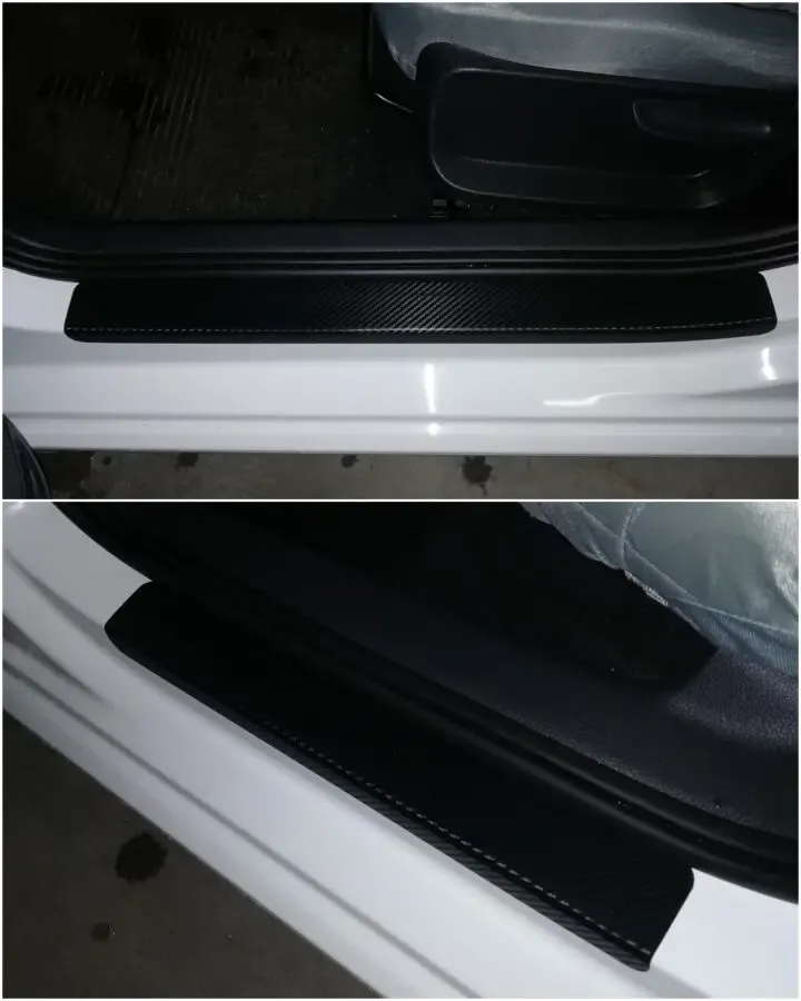 Наклейки на пороги авто 4 шт 3