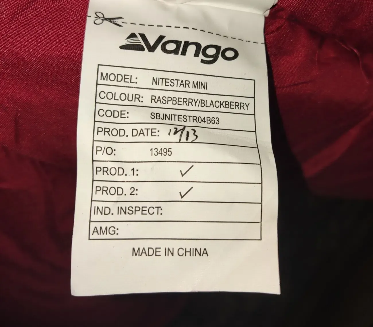 Детский спальный мешок Vango Nitestаr Mini, для самых маленьких 10