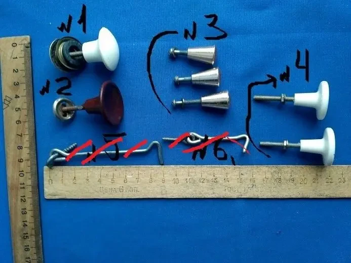 Инструмент новые ручки  крючки для мебели дома  дачи разныее, рариь 5