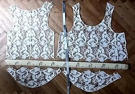 Ткань гипюр ришелье красота под старину  для рукоделия 5