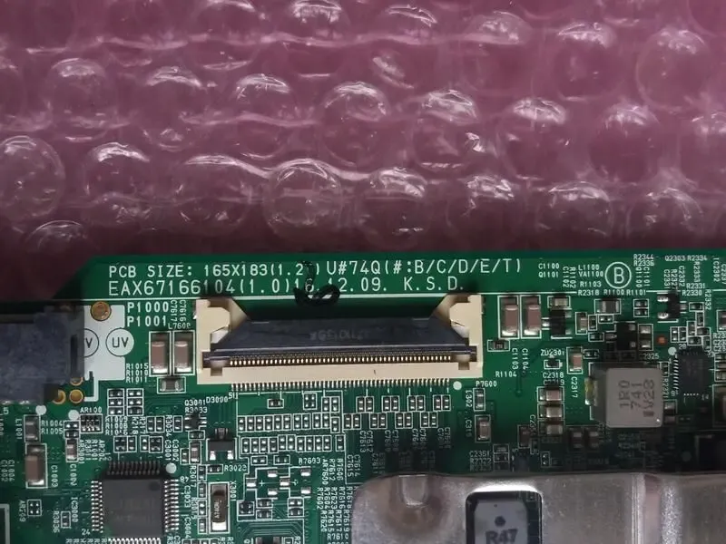 Материнська плата eax67166104(1.0), ebr83598701 до тв lg 43uj670v 3