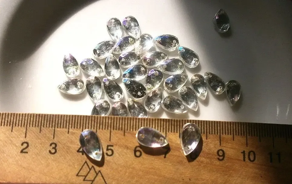 Камни декор пришивной Капельки Для рукоделия, поделок 7