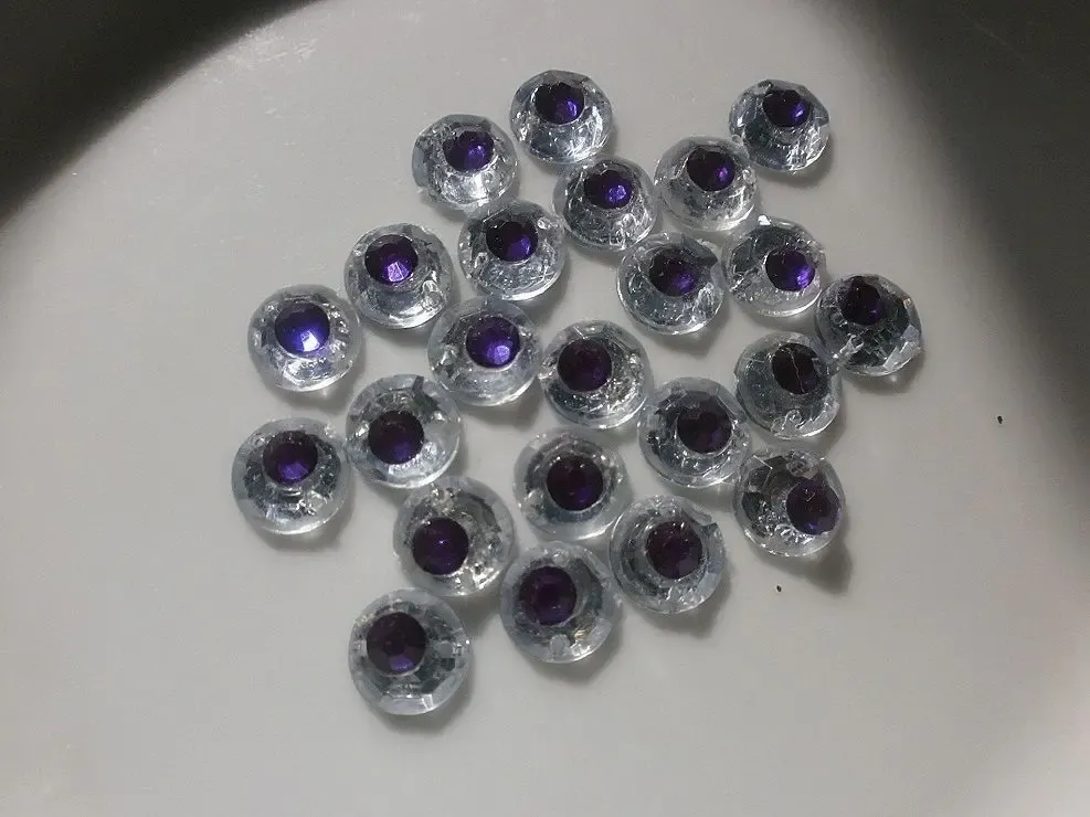 Камни декор пришивной с сиреневым глазком Для рукоделия, поделок 2