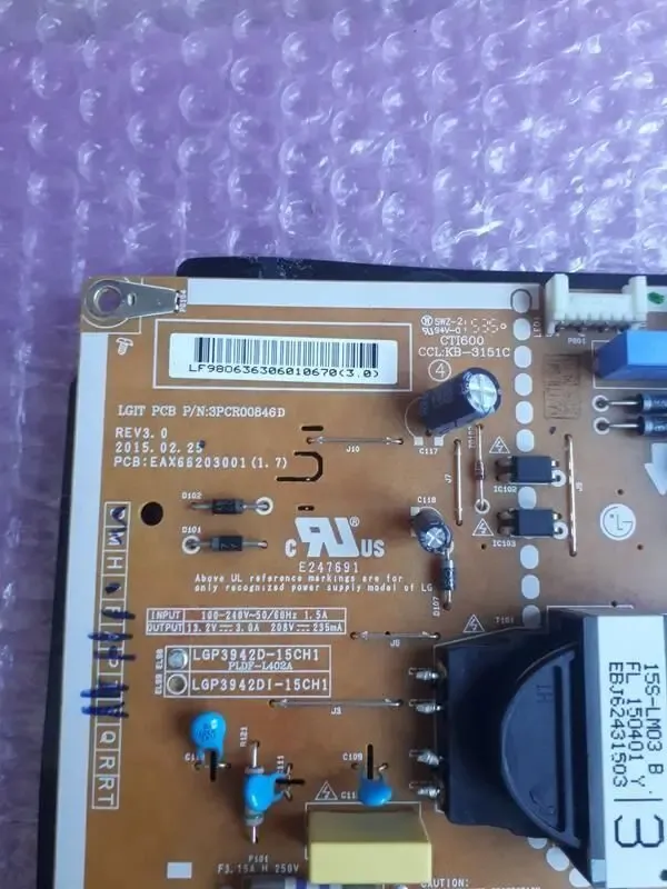 Блок живлення eax66203001 (1.7) до тв lg 42lf562v 2