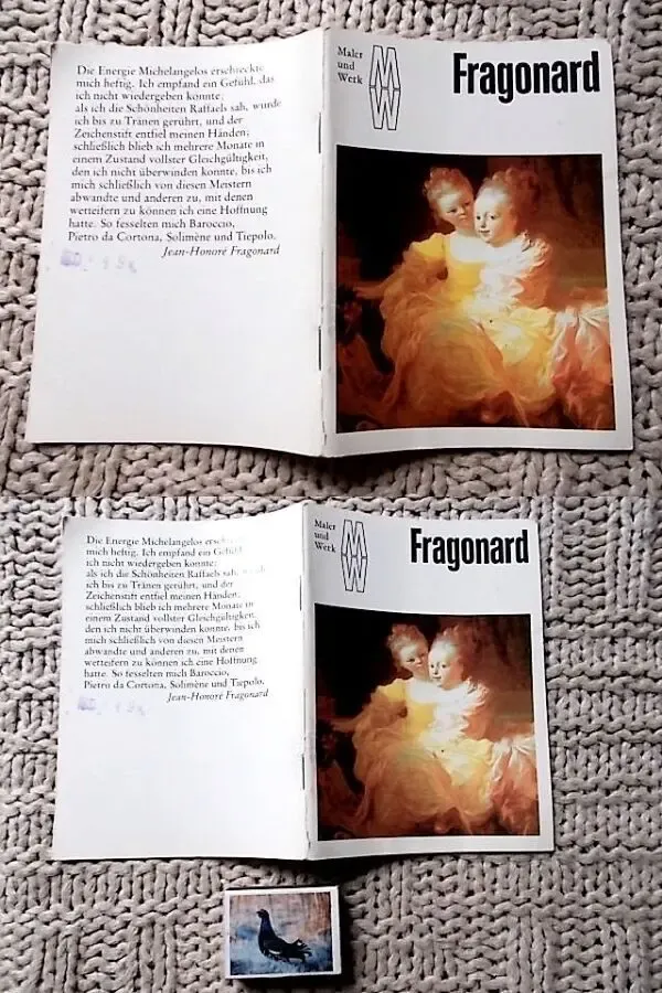 Фрагонар Fragonard Maler Und Werk 1 Dresden, 1989  Художник и работ 2