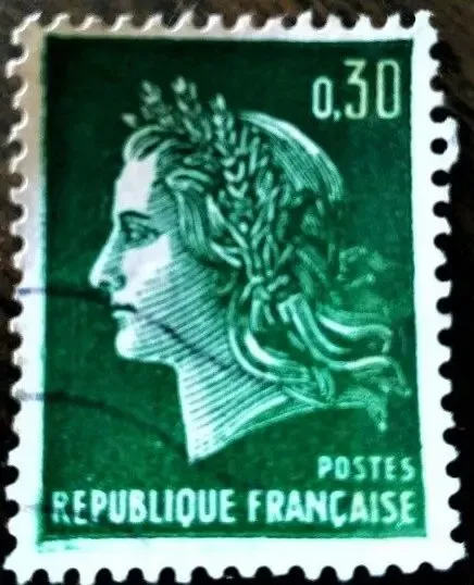 Марка Republique Francaise 0.30, 1969