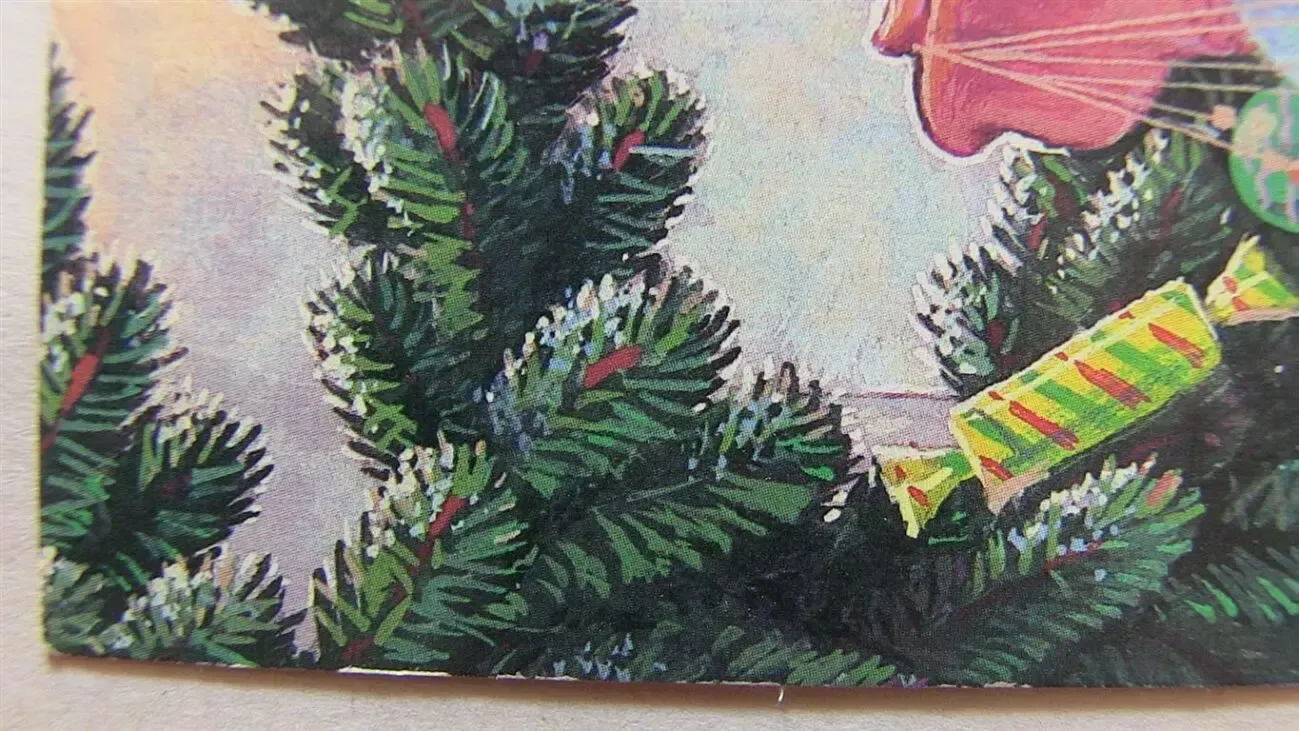 Открытка С Новым годом. В. Зарубин 1991 г. 7 фото. 5