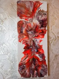 Фарби осені. акрил, ручна робота, в техніці Fluid Art