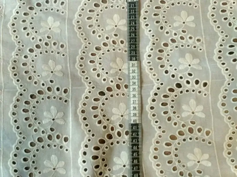 Ткань хлопок прошва сливочного цвета Для поделок, рукоделия