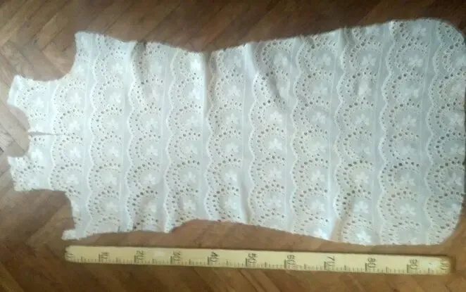 Ткань хлопок прошва сливочного цвета Для поделок, рукоделия 6