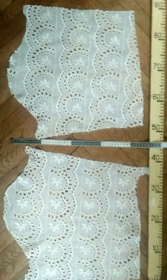 Ткань хлопок прошва сливочного цвета Для поделок, рукоделия 5