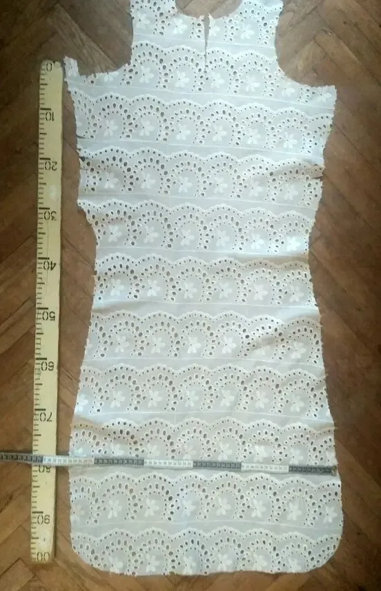 Ткань хлопок прошва сливочного цвета Для поделок, рукоделия 3