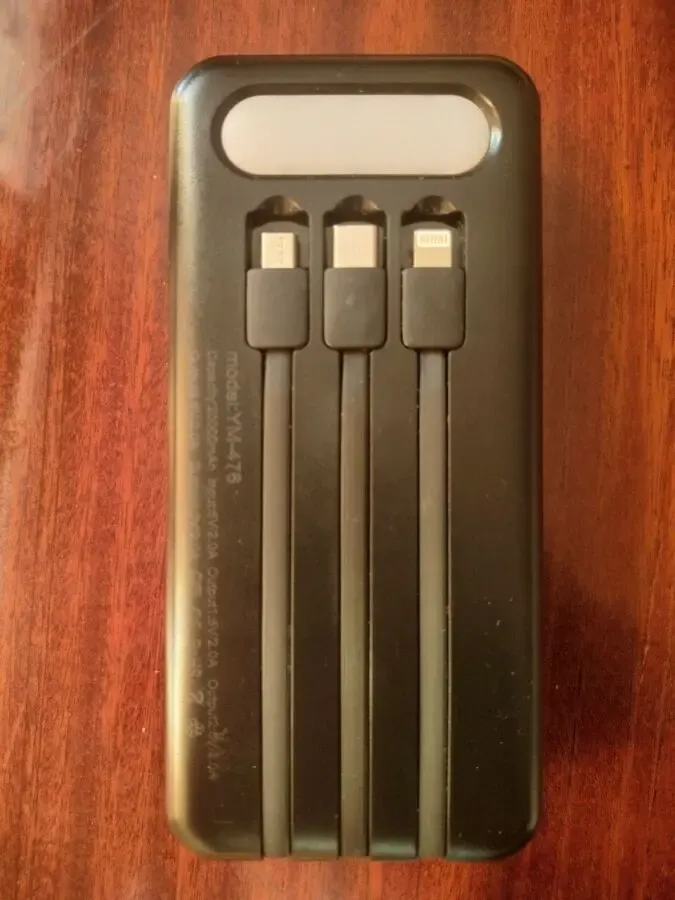 PowerBank iBattery 20000mAh USB/Type-C/MicroUSB/Lightning с фонариком 3