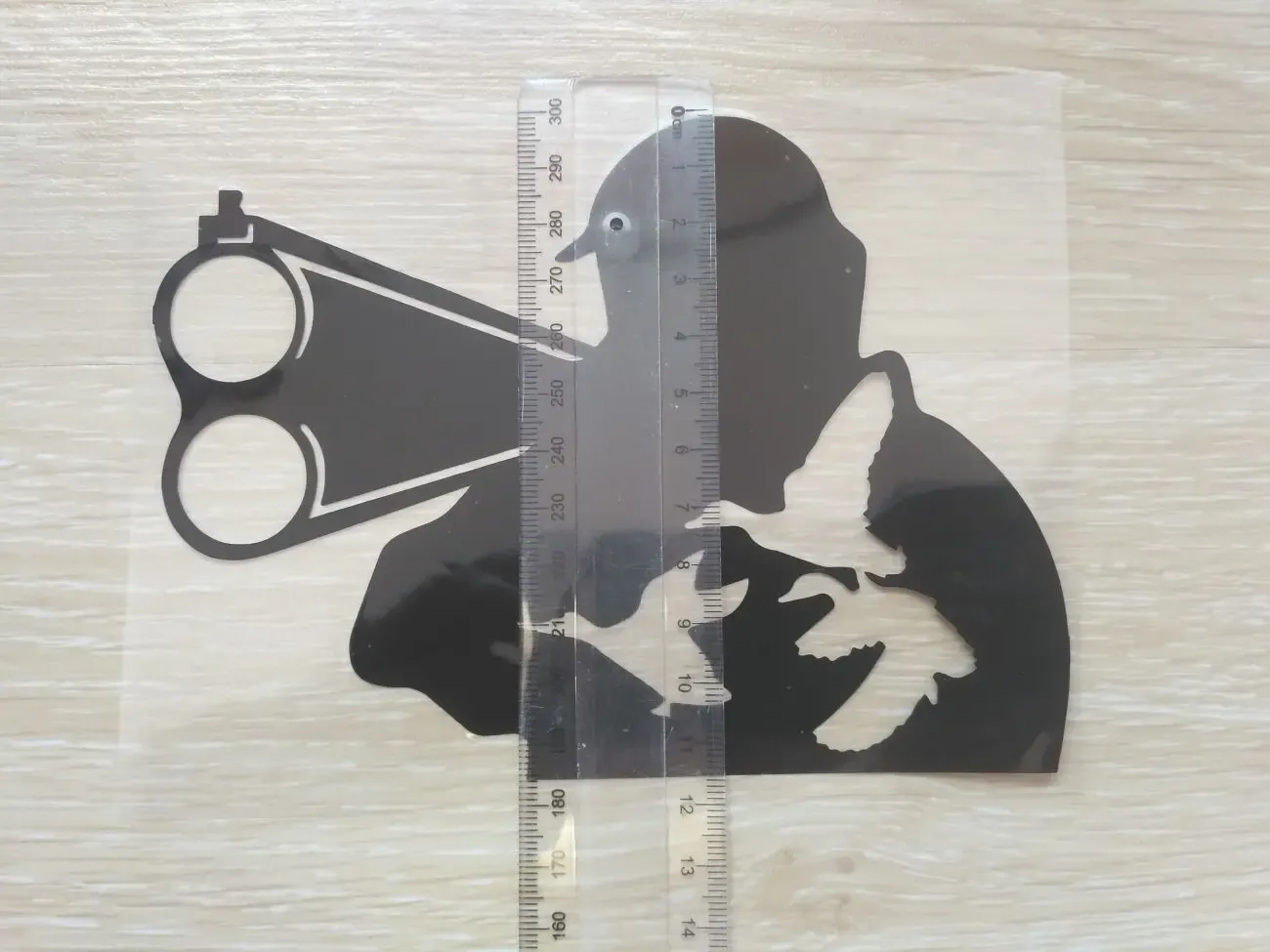 Наклейка на авто, мото Охотник Чёрная 5